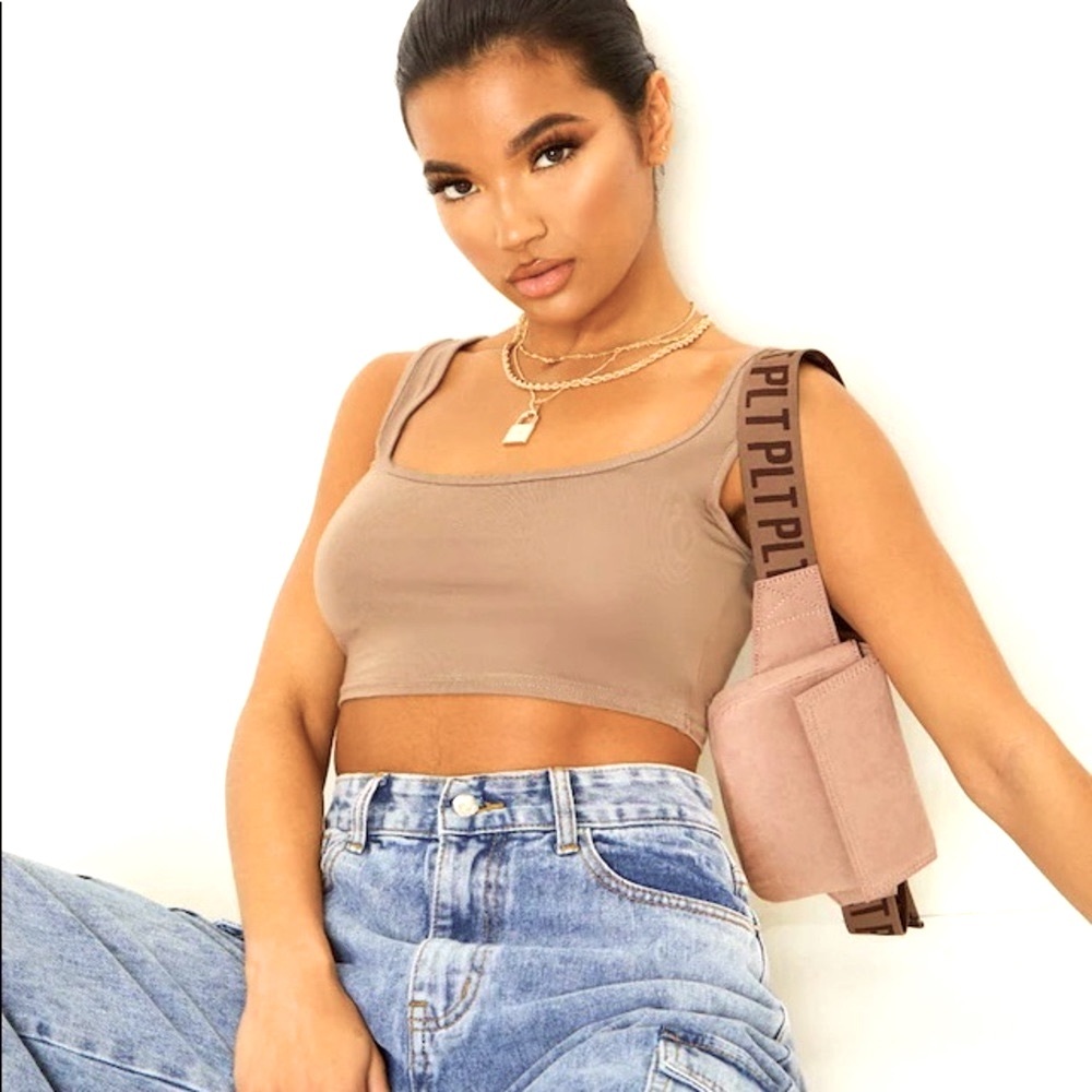 PrettyLittle Thing Mocha Tank Top